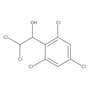 2,2-Dichloro-1-(2,4,6-trichlorophenyl)ethanol Structure