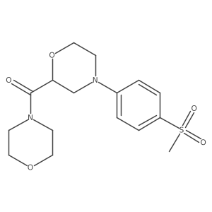 4-(4-Methanesulfonylphenyl)-2-(morpholine-4-carbonyl)morpholine结构式