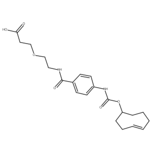 TCO-carbonylamino-benzamido-PEG1 acid结构式