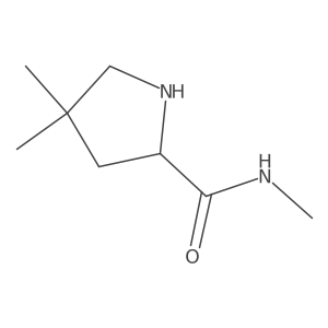 N,4,4-trimethylpyrrolidine-2-carboxamide Structure
