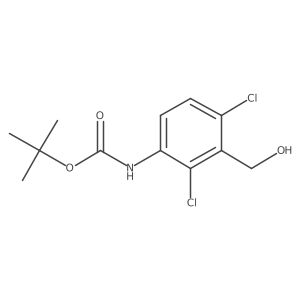 tert-butyl N-[2,4-dichloro-3-(hydroxymethyl)phenyl]carbamate Structure