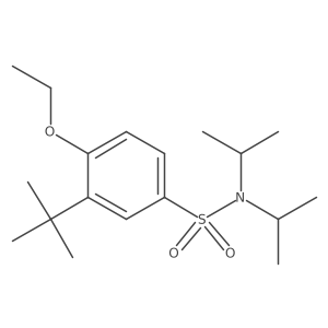 3-tert-butyl-4-ethoxy-N,N-bis(propan-2-yl)benzene-1-sulfonamide结构式