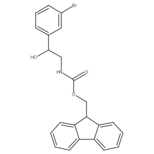 (9H-fluoren-9-yl)methyl N-[(2S)-2-(3-bromophenyl)-2-hydroxyethyl]carbamate Structure