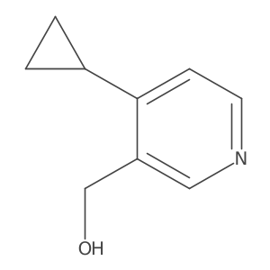 (4-Cyclopropylpyridin-3-yl)methanol结构式