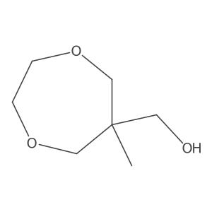 (6-Methyl-1,4-dioxepan-6-yl)methanol结构式
