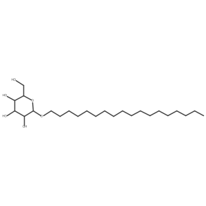 Stearyl alpha-D-glucopyranoside结构式