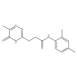 N-(2,4-dimethylphenyl)-2-[(5-hydroxy-6-methyl-1,2,4-triazin-3-yl)sulfanyl]acetamide Structure