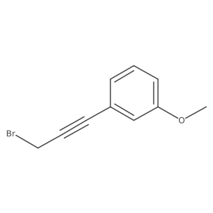 1-(3-Bromoprop-1-ynyl)-3-methoxybenzene Structure