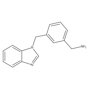 {3-[(1H-1,3-benzodiazol-1-yl)methyl]phenyl}methanamine结构式