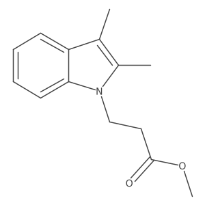 1H-Indole-1-propanoic acid, 2,3-dimethyl-, methyl ester Structure
