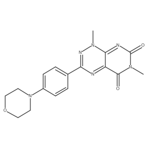 1,6-Dimethyl-3-(4-morpholinophenyl)pyrimido[5,4-e][1,2,4]triazine-5,7(1H,6H)-dione Structure