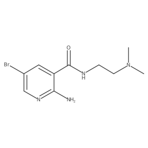 2-Amino-5-bromo-N-(2-dimethylamino-ethyl)nicotinamide Structure