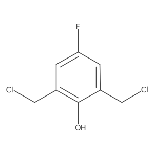 2,6-Bis(chloromethyl)-4-fluorophenol结构式