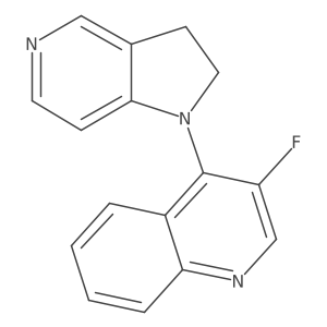 4-(2,3-Dihydro-pyrrolo[3,2-c]pyridin-1-yl)-3-fluoro-quinoline Structure
