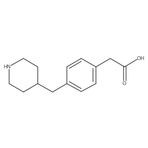 (4-Piperidin-4-ylmethyl-phenyl)-acetic acid Structure