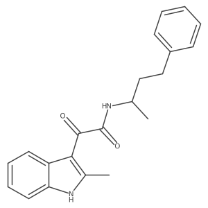 2-(2-methyl-1H-indol-3-yl)-2-oxo-N-(4-phenylbutan-2-yl)acetamide Structure