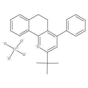 2-tert-Butyl-4-phenyl-5,6-dihydrobenzo[h]-chromenium perchlorate Structure
