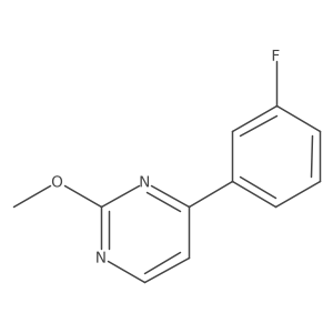 4-(3-Fluorophenyl)-2-methoxypyrimidine Structure