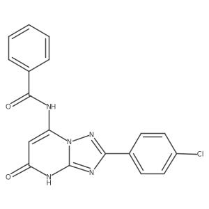 N-[2-(4-chlorophenyl)-5-hydroxy[1,2,4]triazolo[1,5-a]pyrimidin-7-yl]benzamide结构式