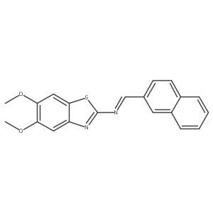 5,6-Dimethoxy-N-(naphthalen-2-ylmethylene)benzo[d]thiazol-2-amine Structure