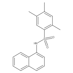 Naphthyl[(2,4,5-trimethylphenyl)sulfonyl]amine Structure
