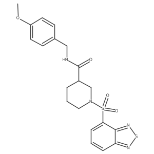 1-(2,1,3-benzothiadiazol-4-ylsulfonyl)-N-(4-methoxybenzyl)piperidine-3-carboxamide Structure