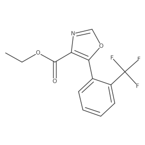 Ethyl 5-[2-(trifluoromethyl)phenyl]-4-oxazolecarboxylate Structure
