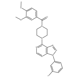 (3,4-dimethoxyphenyl)(4-(3-(3-fluorophenyl)-3H-[1,2,3]triazolo[4,5-d]pyrimidin-7-yl)piperazin-1-yl)methanone Structure