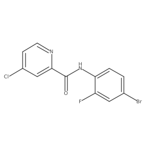 n-(4-Bromo-2-fluorophenyl)-4-chloropicolinamide结构式