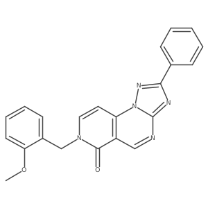 7-(2-methoxybenzyl)-2-phenylpyrido[3,4-e][1,2,4]triazolo[1,5-a]pyrimidin-6(7H)-one结构式