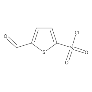 5-Formylthiophene-2-sulfonyl chloride结构式