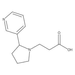 3-(2-(Pyridin-3-yl)pyrrolidin-1-yl)propanoic acid Structure