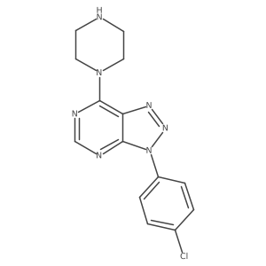 3-(4-chlorophenyl)-7-(piperazin-1-yl)-3H-[1,2,3]triazolo[4,5-d]pyrimidine Structure