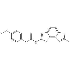 N-(7-methylbenzo[1,2-d:3,4-d']bis(thiazole)-2-yl)-2-(4-(methylthio)phenyl)acetamide Structure