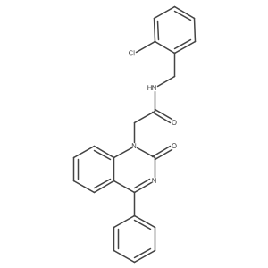 N-[(2-chlorophenyl)methyl]-2-(2-oxo-4-phenyl-quinazolin-1-yl)acetamide Structure