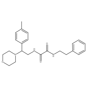 N1-(2-morpholino-2-(p-tolyl)ethyl)-N2-phenethyloxalamide Structure