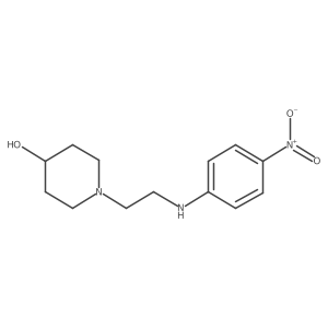 1-[2-(4-Nitroanilino)ethyl]piperidin-4-ol Structure