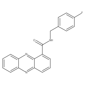 N-(4-fluorobenzyl)phenazine-1-carboxamide结构式