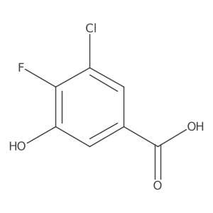 3-Chloro-4-fluoro-5-hydroxybenzoic acid Structure