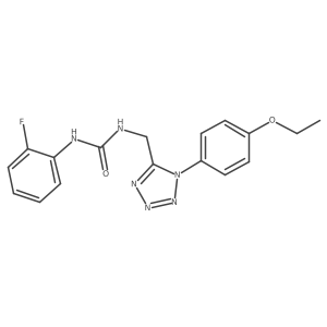 3-{[1-(4-ethoxyphenyl)-1H-1,2,3,4-tetrazol-5-yl]methyl}-1-(2-fluorophenyl)urea结构式