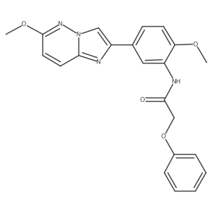 N-(2-methoxy-5-(6-methoxyimidazo[1,2-b]pyridazin-2-yl)phenyl)-2-phenoxyacetamide结构式