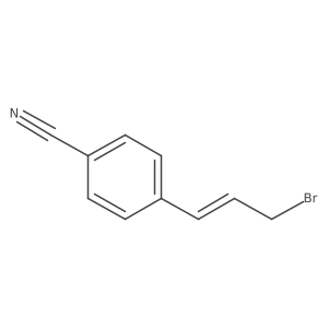(E)-4-(3-Bromoprop-1-en-1-yl)benzonitrile Structure
