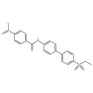N-(4-(6-(ethylsulfonyl)pyridazin-3-yl)phenyl)-4-nitrobenzamide Structure