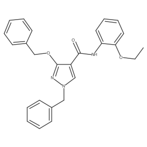 1-benzyl-3-(benzyloxy)-N-(2-ethoxyphenyl)-1H-pyrazole-4-carboxamide Structure