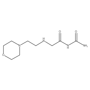 N-(Aminocarbonyl)-2-[[2-(4-morpholinyl)ethyl]amino]acetamide Structure