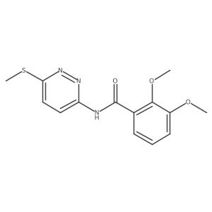 2,3-dimethoxy-N-(6-(methylthio)pyridazin-3-yl)benzamide结构式