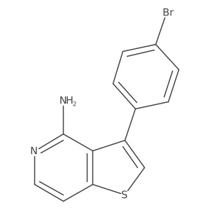 3-(4-Bromophenyl)thieno[3,2-c]pyridin-4-amine结构式