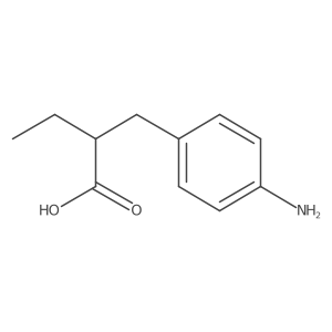 2-[(4-Aminophenyl)methyl]butanoic acid Structure