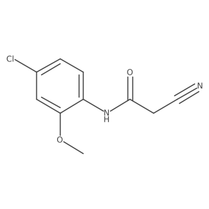 N-(4-Chloro-2-methoxyphenyl)-2-cyanoacetamide结构式