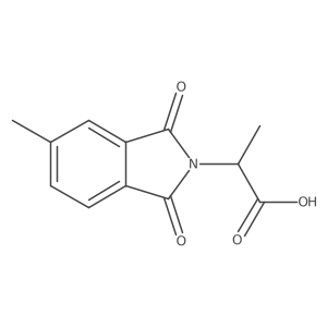 2-(5-methyl-1,3-dioxo-1,3-dihydro-2H-isoindol-2-yl)propanoic acid Structure